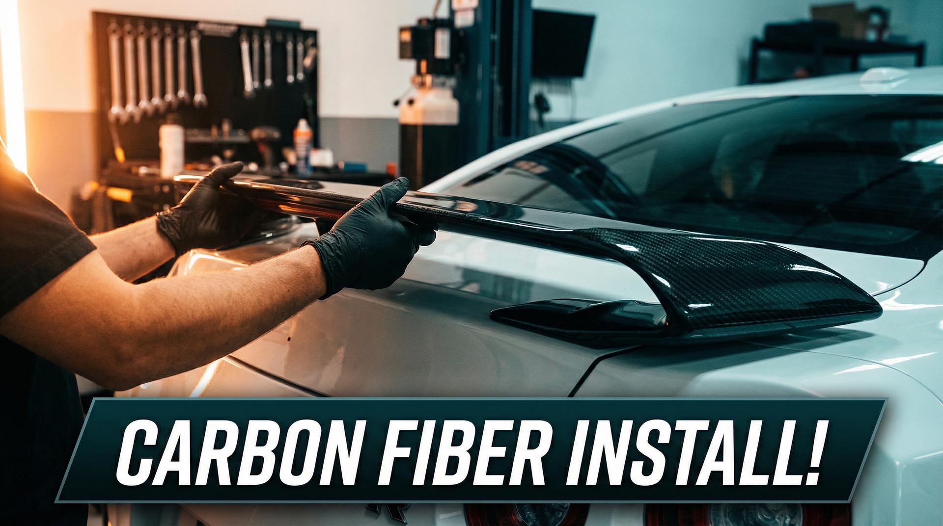 16岁视频碳纤维尾翼改装视频教程